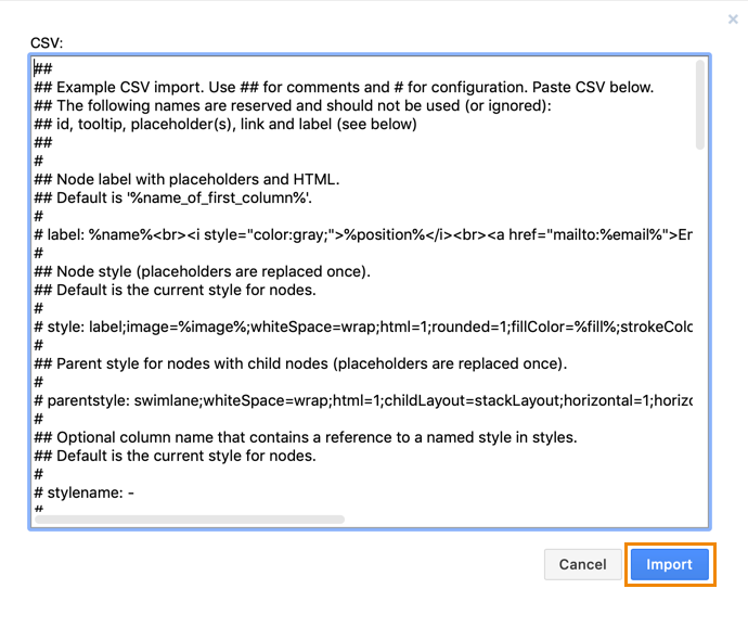 drawio-configuration-csv