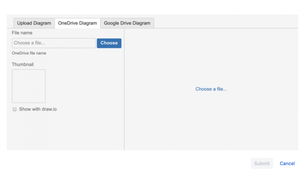 文件选择对话框-Jira Cloud的Diagram Viewer应用程序